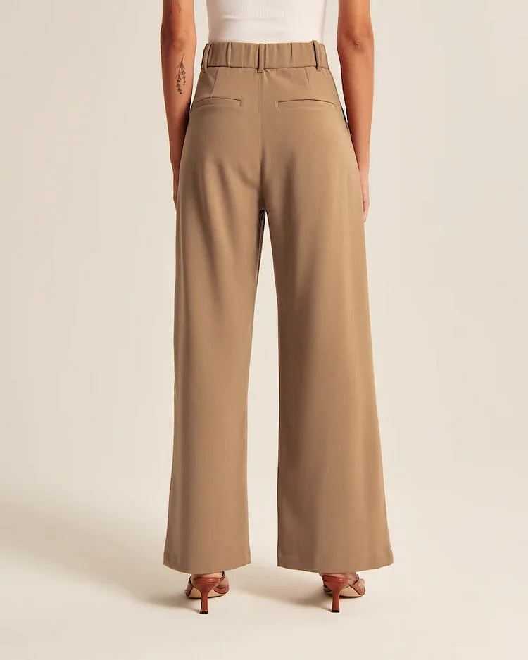 Silensun hoch taillierte Hose mit weitem Bein