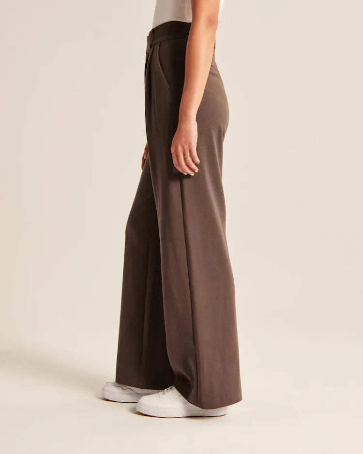 Silensun hoch taillierte Hose mit weitem Bein