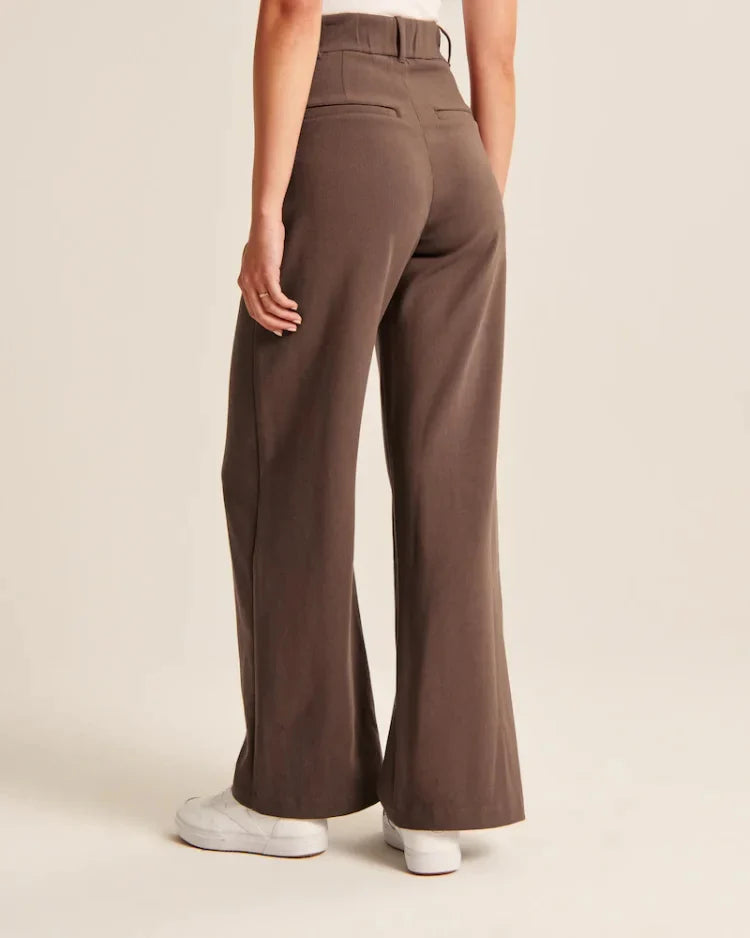 Silensun hoch taillierte Hose mit weitem Bein