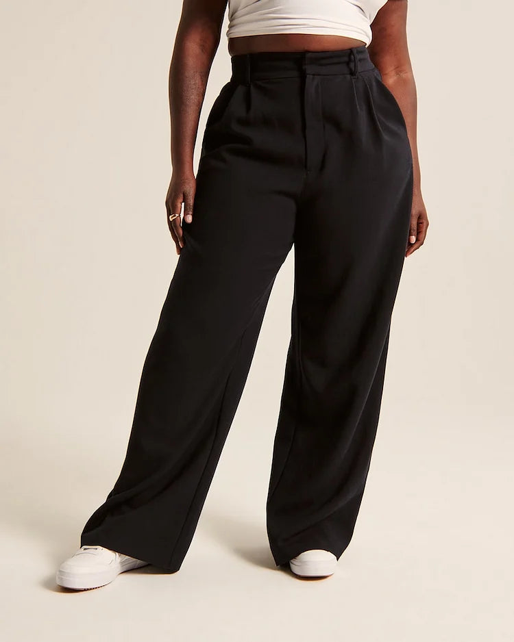 Silensun hoch taillierte Hose mit weitem Bein
