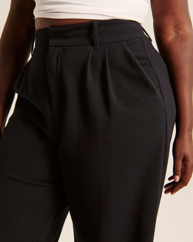 Silensun hoch taillierte Hose mit weitem Bein