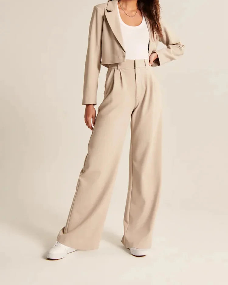 Silensun hoch taillierte Hose mit weitem Bein
