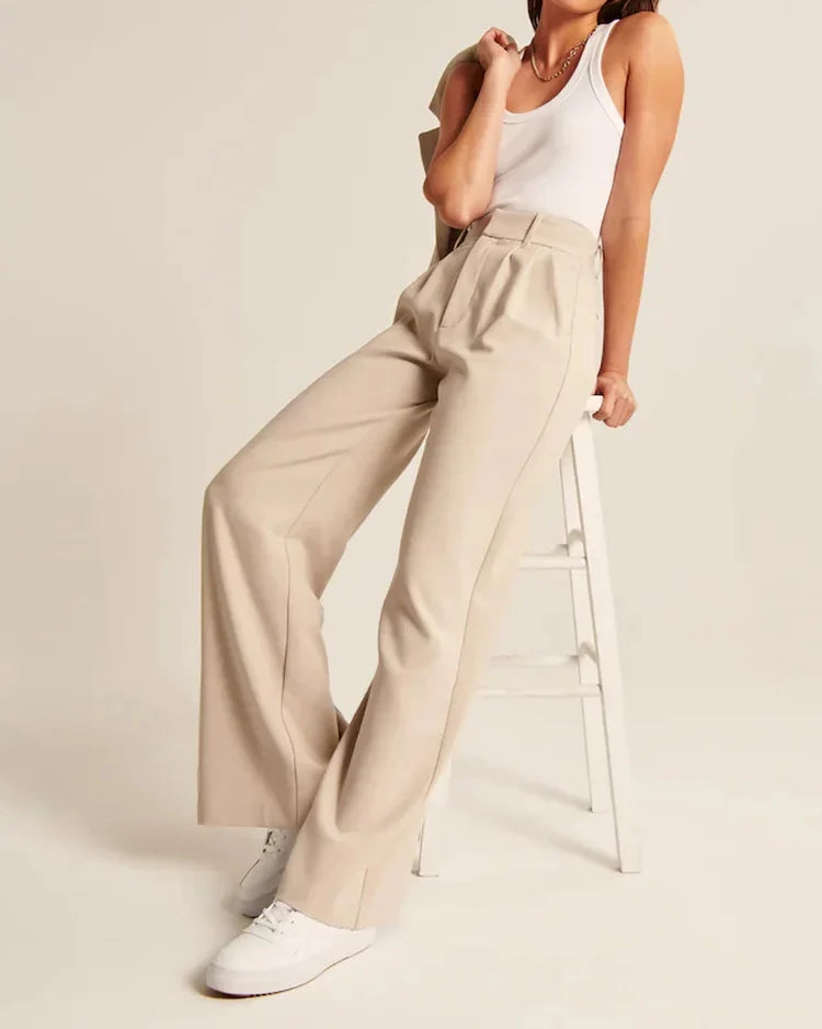 Silensun hoch taillierte Hose mit weitem Bein