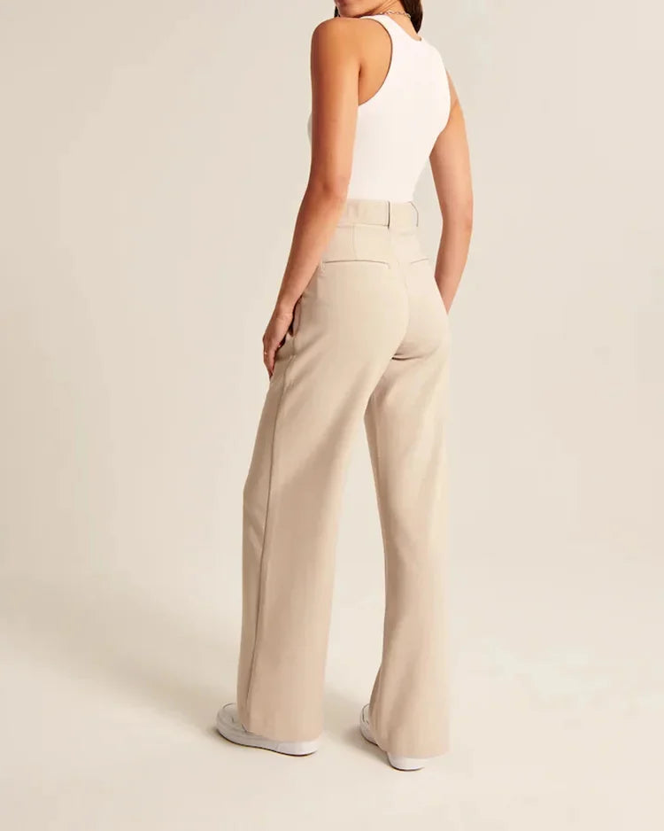 Silensun hoch taillierte Hose mit weitem Bein