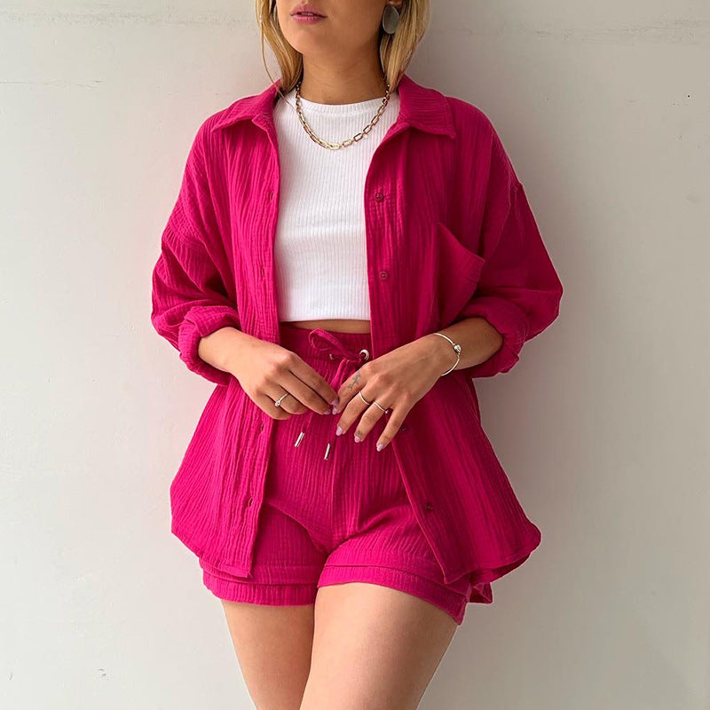 50% Rabatt | SILENSUN™ Langärmeliges Shirt und Shorts Satz