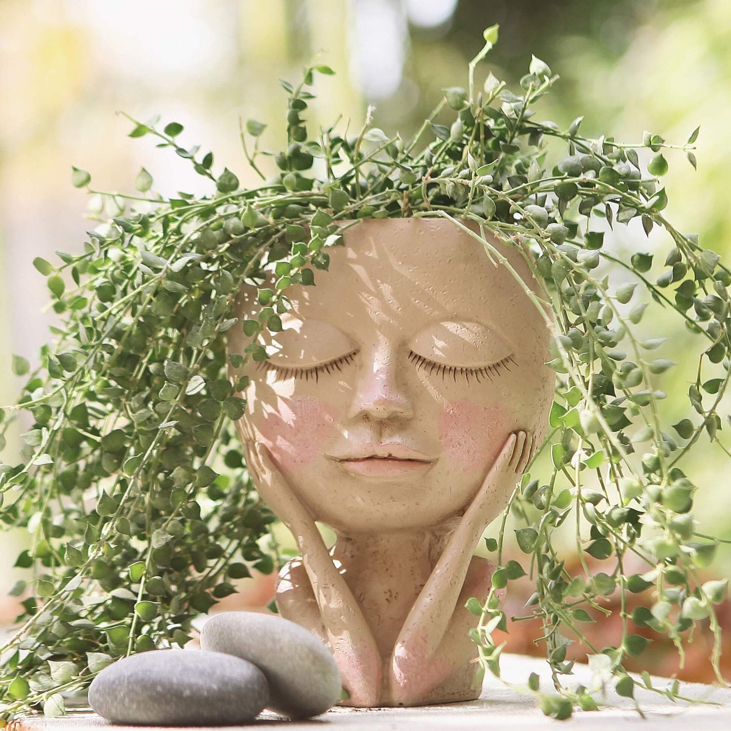 BloomOasis™ Grüne Oase Sukkulente Gesicht Pflanzer